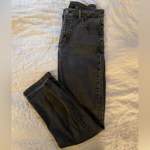 Black Ann Taylor Straight Cut Jeans Curvy Size 8